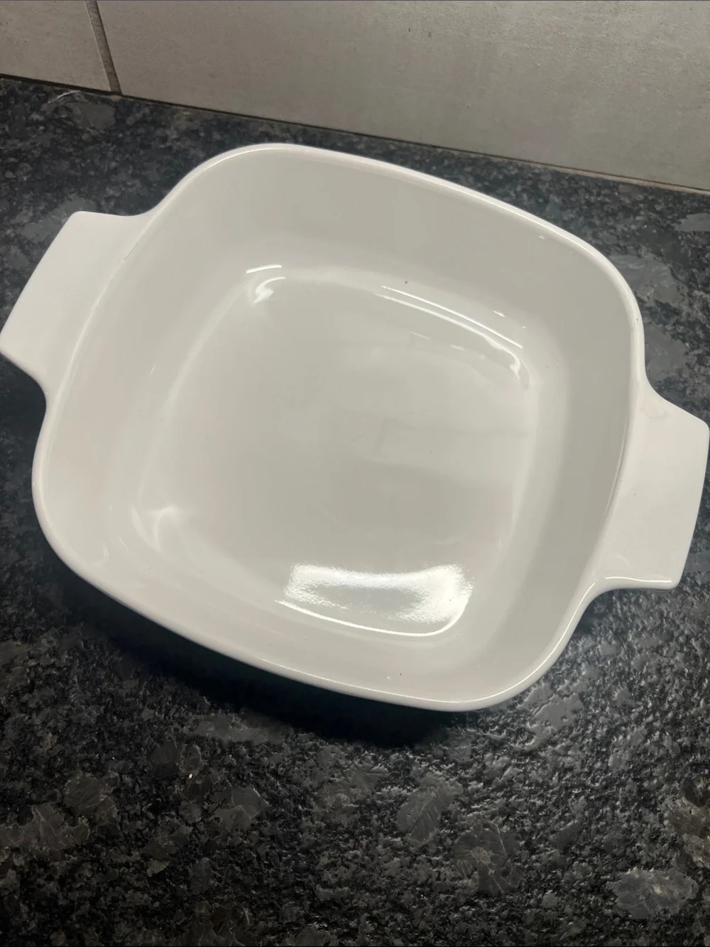 1975 1qt CorningWare Country Festival Casserole Dish Blue Floral Bird Pattern